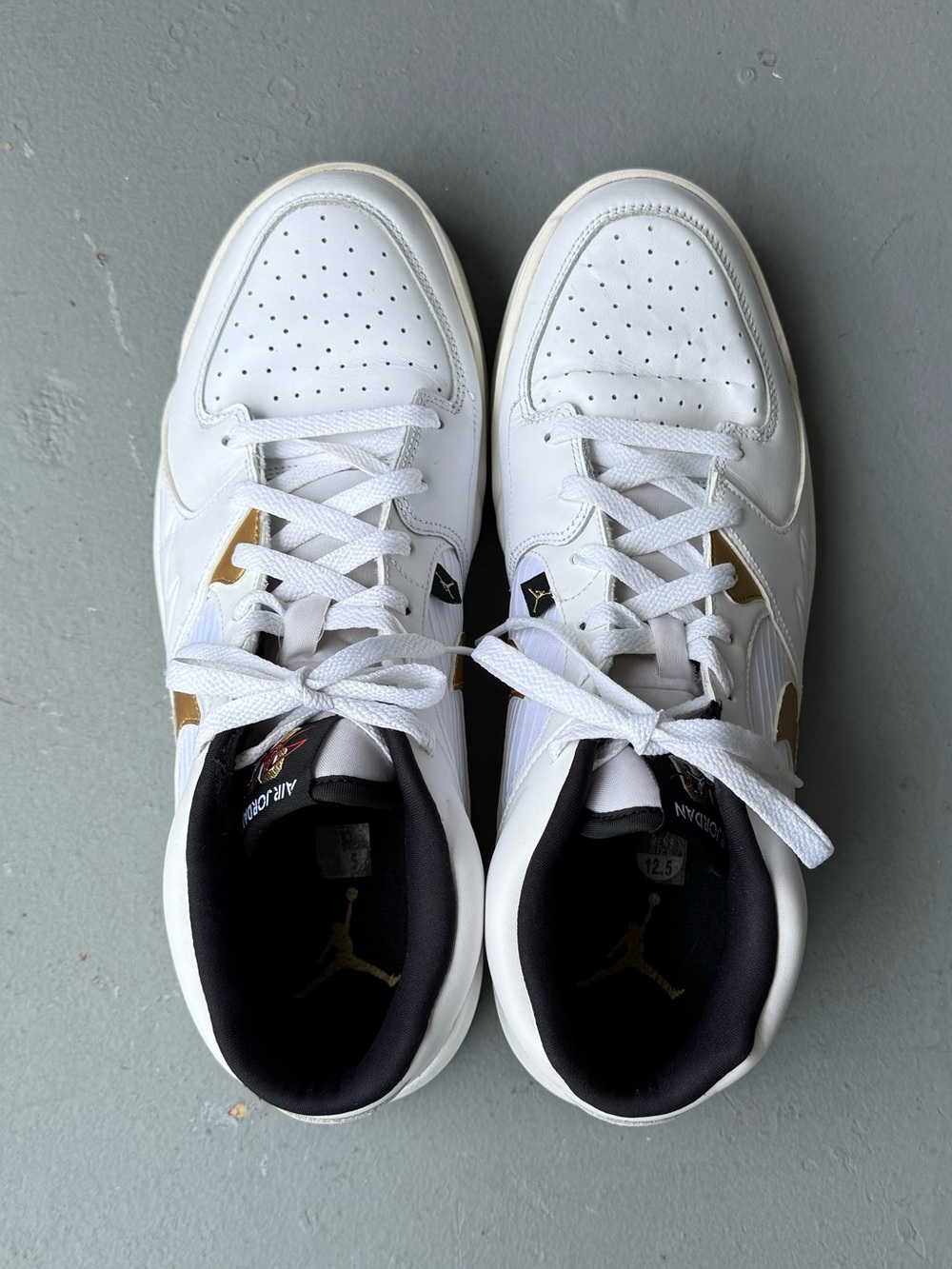 Air Jordan Stadium 90 White Metallic Gold  size 12.5